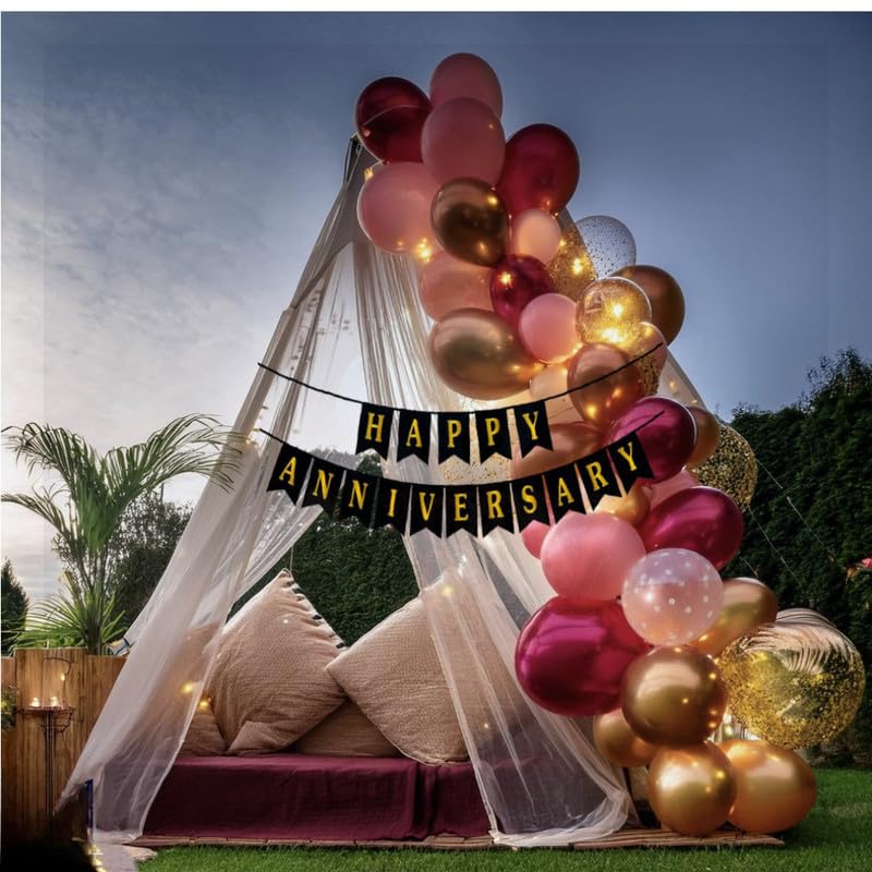 Anniversary romantic balloon decoration